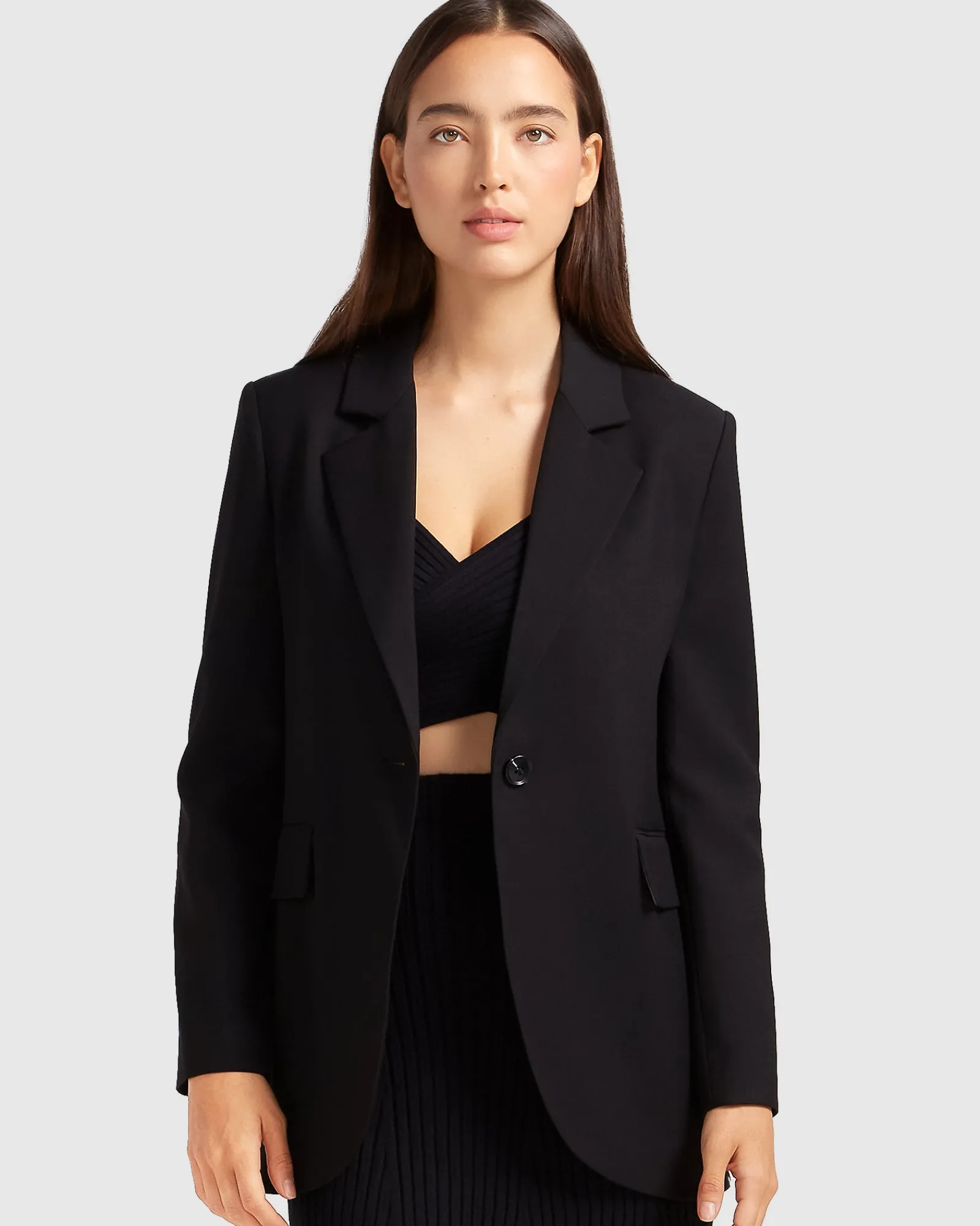Best Belle & Bloom Unchained Heart Blazer - Black