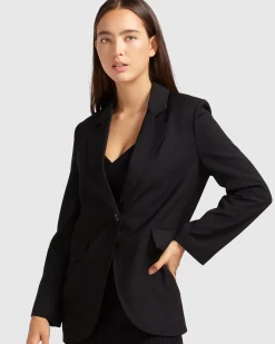 Best Belle & Bloom Unchained Heart Blazer - Black