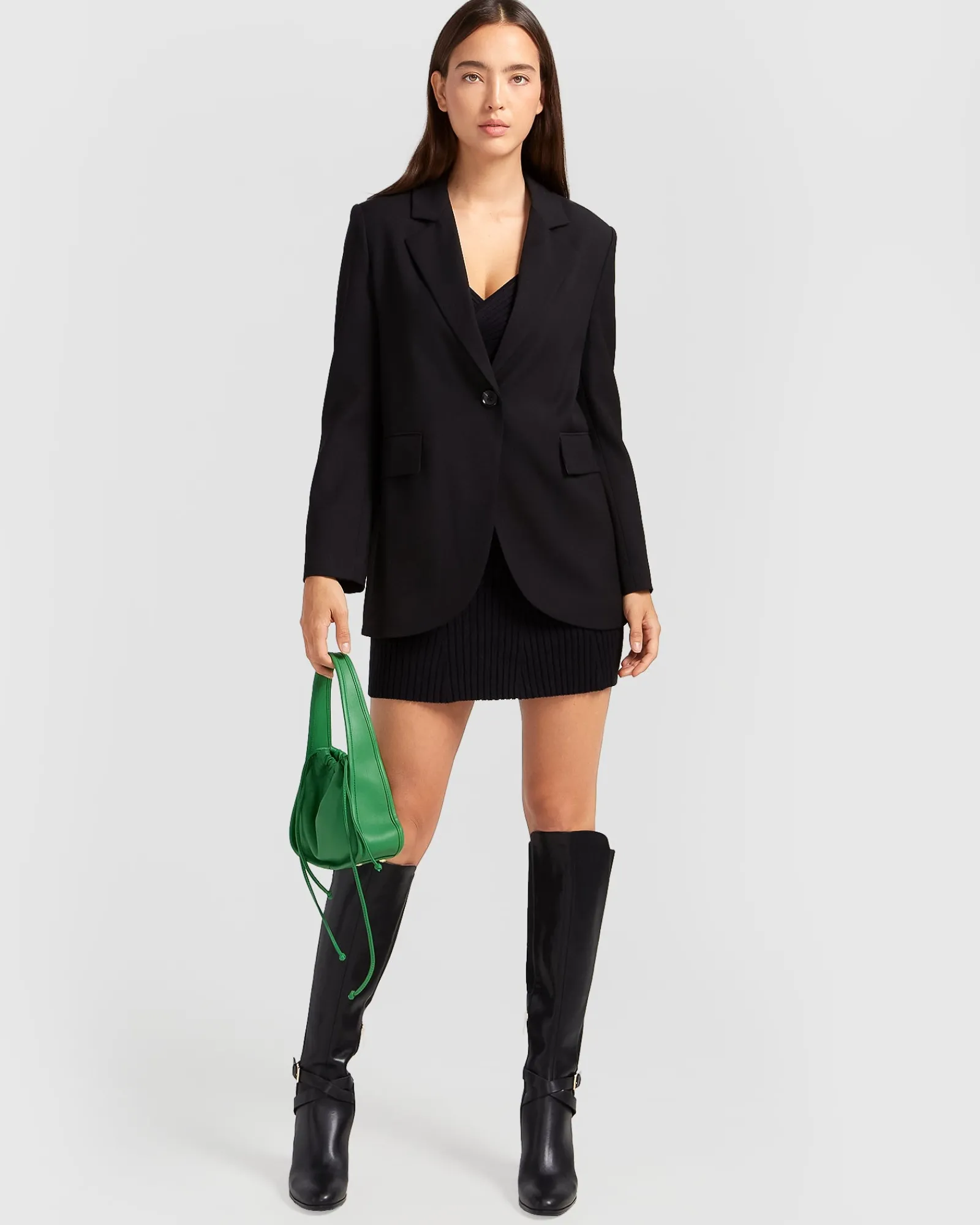 Best Belle & Bloom Unchained Heart Blazer - Black