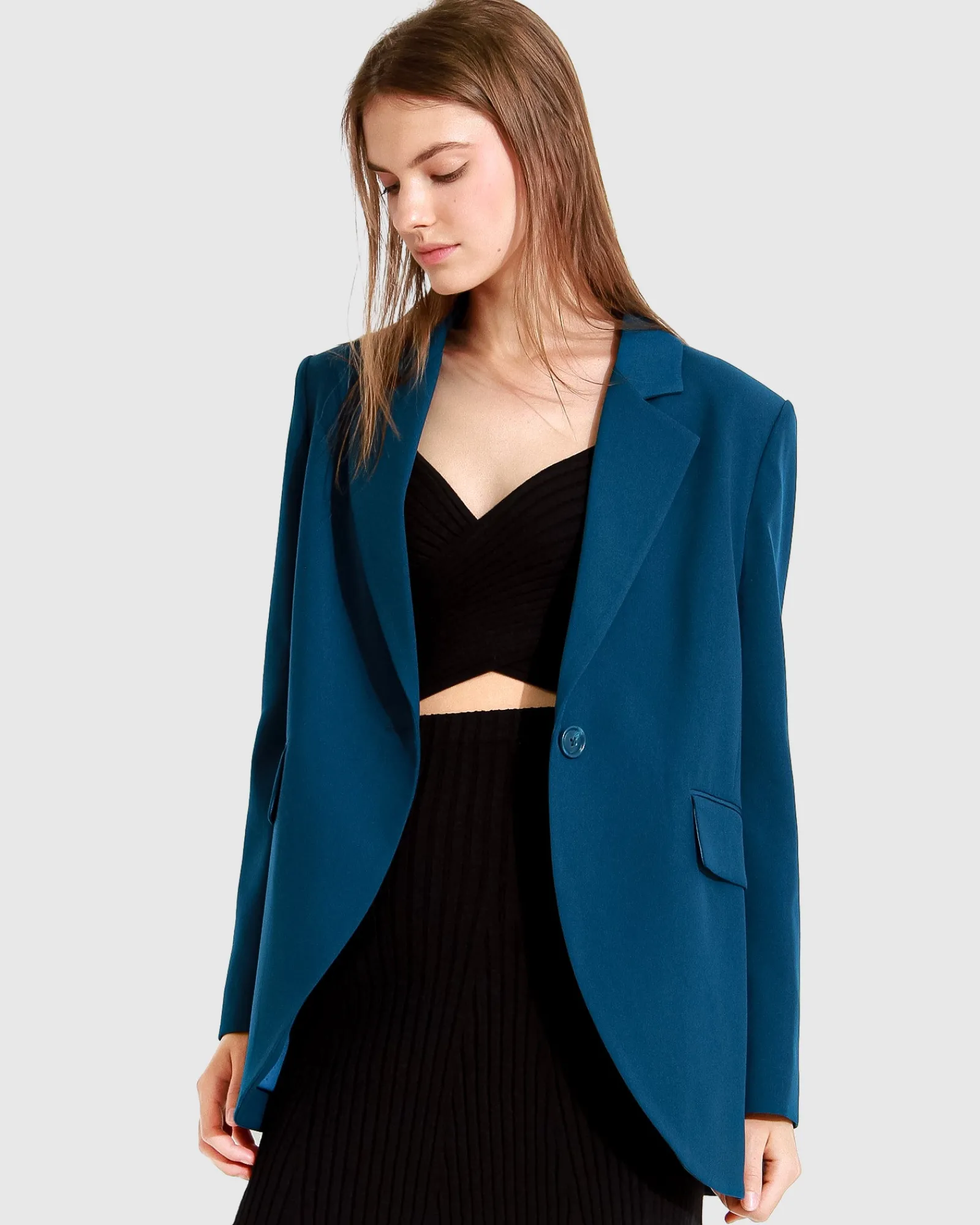 Fashion Belle & Bloom Unchained Heart Blazer - Dark Teal DarkTeal