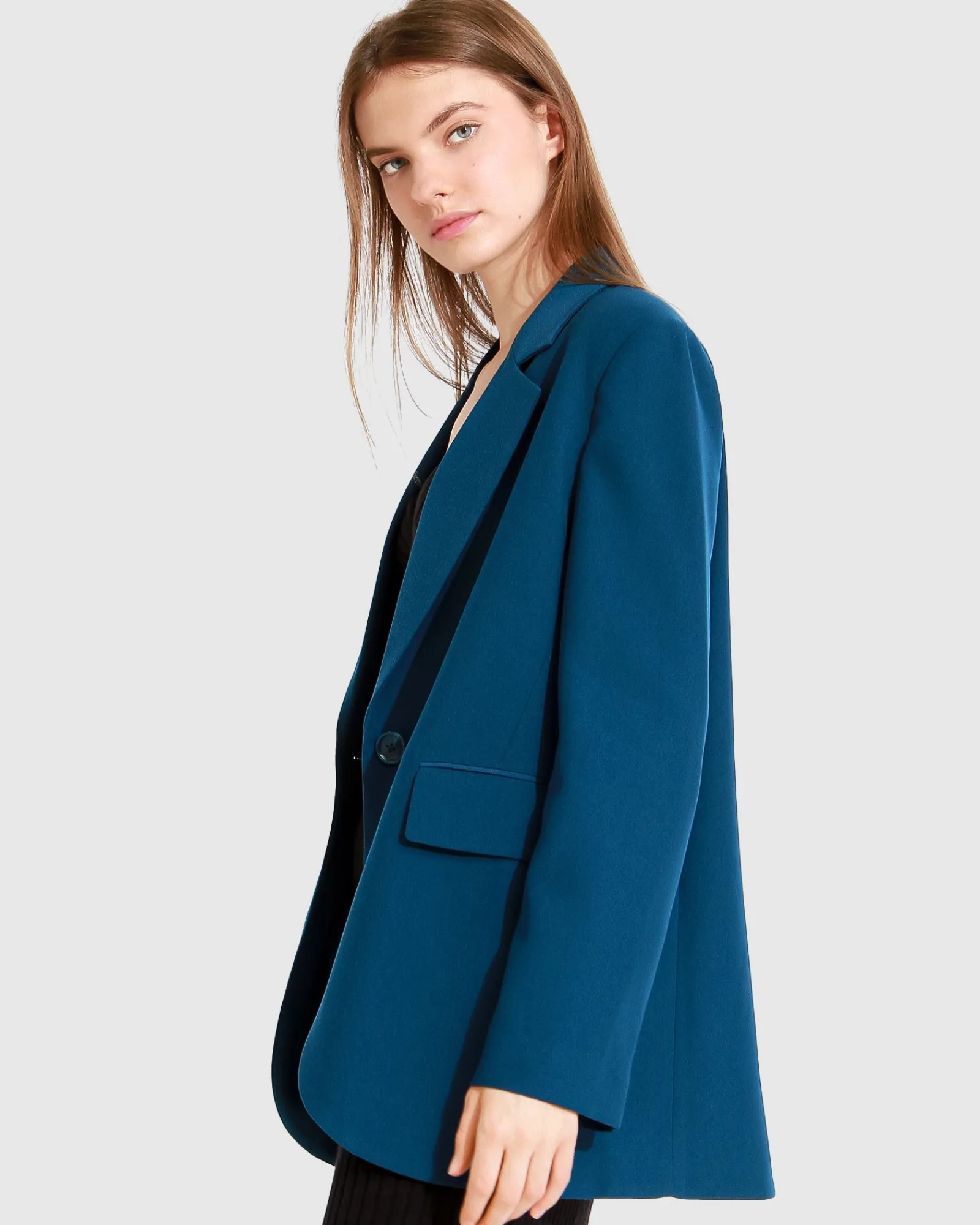 Fashion Belle & Bloom Unchained Heart Blazer - Dark Teal DarkTeal