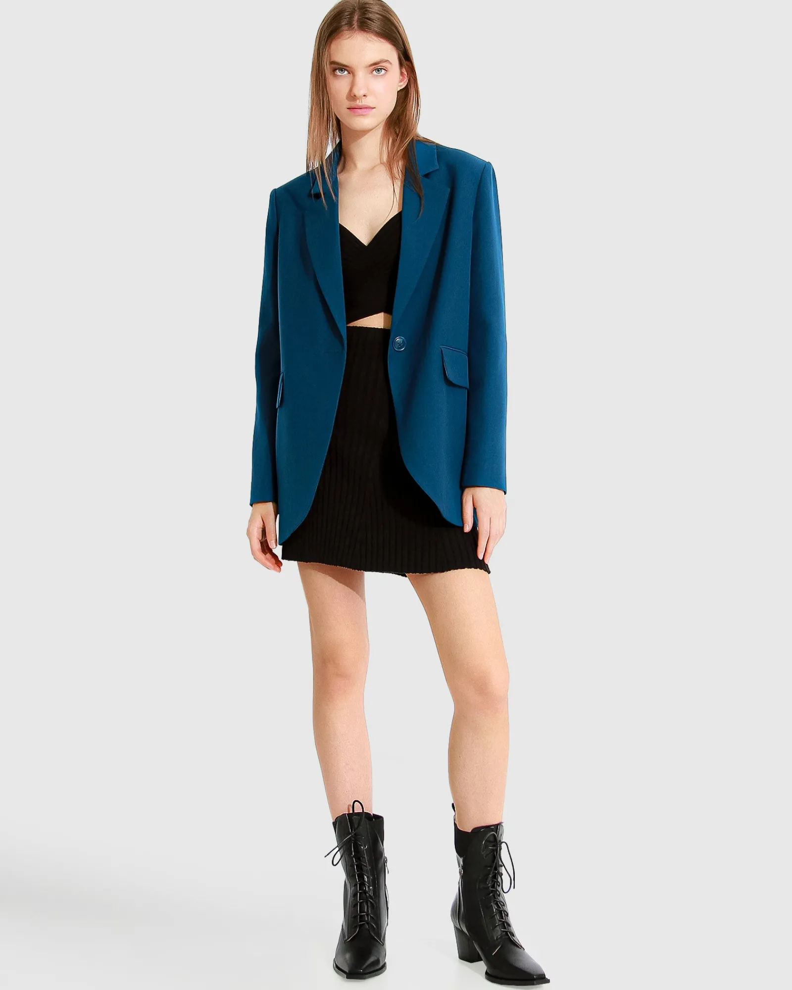 Fashion Belle & Bloom Unchained Heart Blazer - Dark Teal DarkTeal