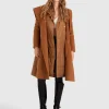 Online Belle & Bloom Walk Me Home Convertible Coat - Camel