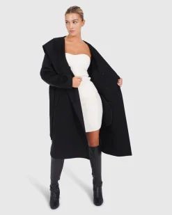 Discount Belle & Bloom Walk Me Home Convertible Coat - Black