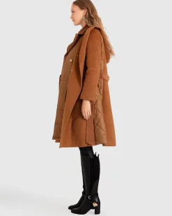 Online Belle & Bloom Walk Me Home Convertible Coat - Camel