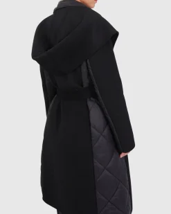 Discount Belle & Bloom Walk Me Home Convertible Coat - Black