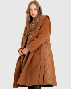 Online Belle & Bloom Walk Me Home Convertible Coat - Camel