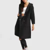 Sale Belle & Bloom Walk This Way Wool Blend Oversized Coat - Black