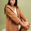 Clearance Belle & Bloom Walk This Way Wool Blend Oversized Coat - Camel