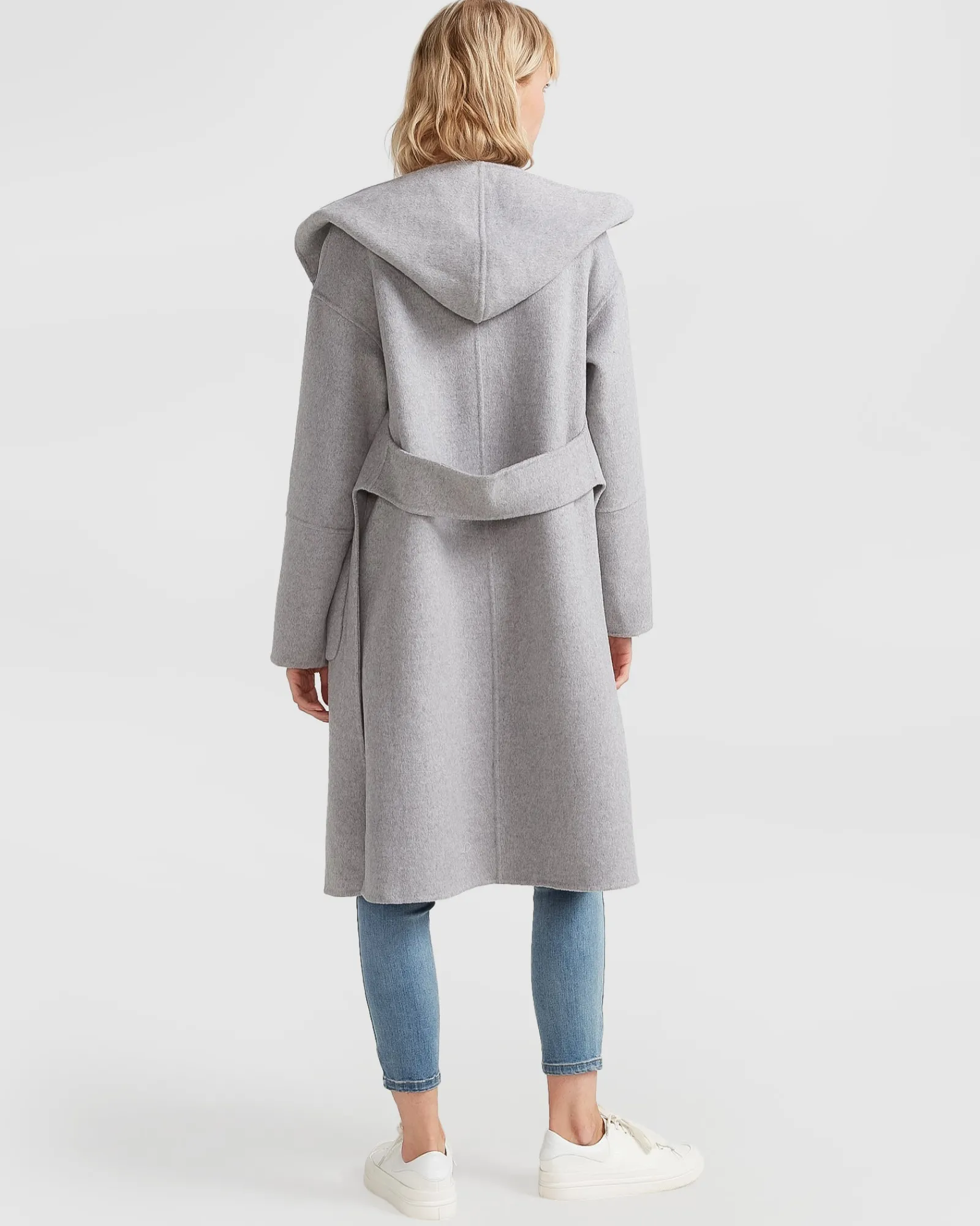 Best Belle & Bloom Walk This Way Wool Blend Oversized Coat - Grey