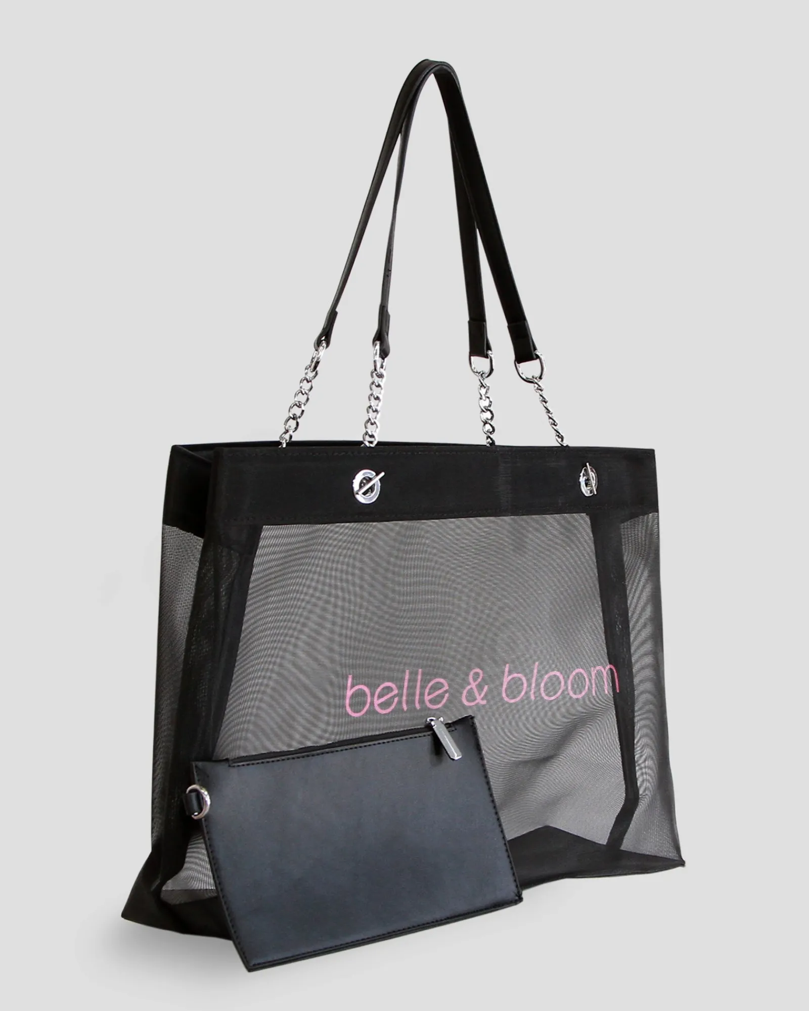 Hot Belle & Bloom Wild Lover Tote Bag - Black/Pink