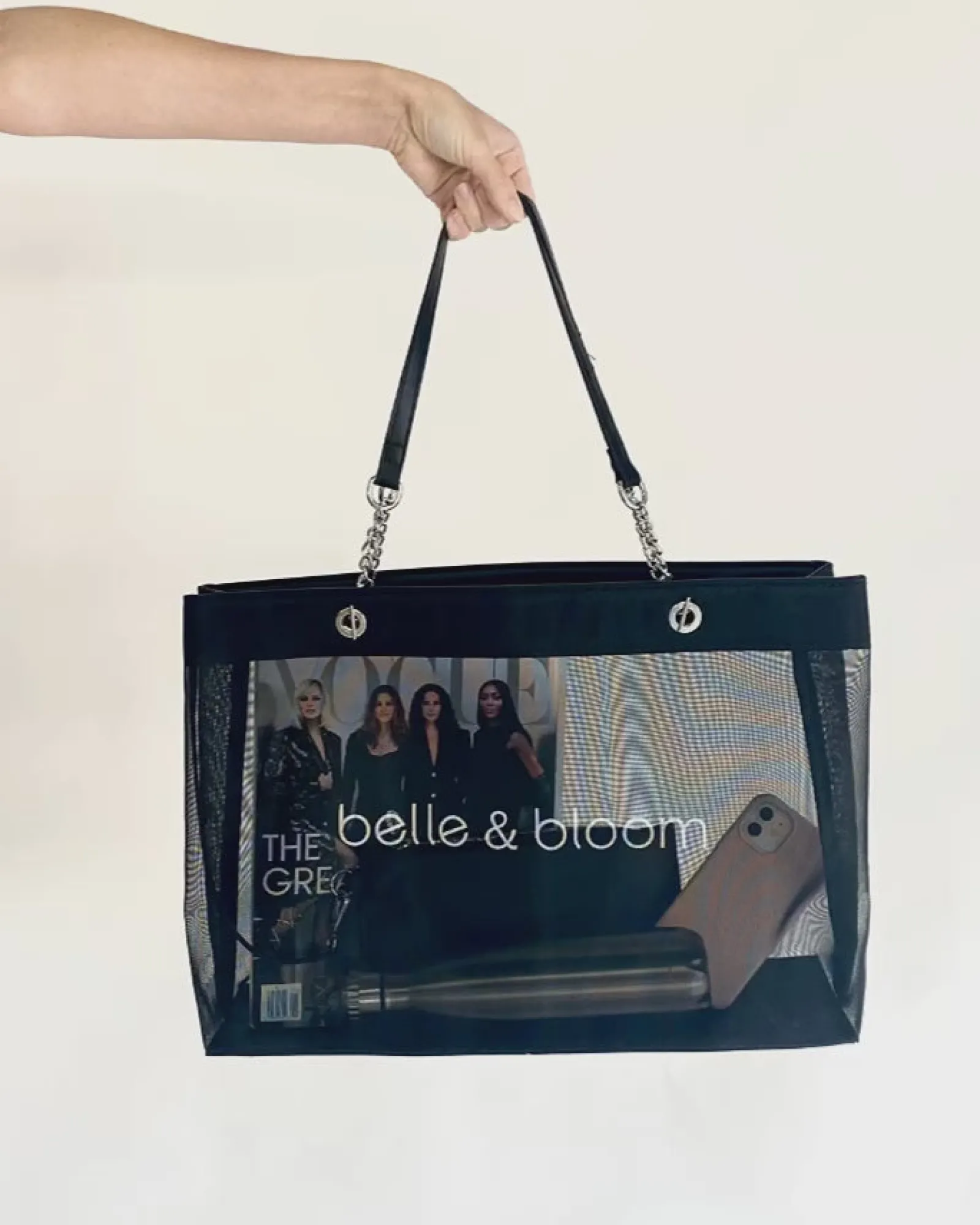 Hot Belle & Bloom Wild Lover Tote Bag - Black/Pink
