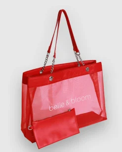 Discount Belle & Bloom Wild Lover Tote Bag - Red