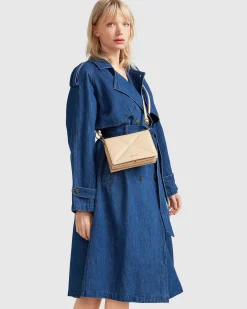 Discount Belle & Bloom Wild Skies Denim Trench - Mid Denim MidDenim