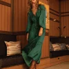 Fashion Belle & Bloom Window Seat Tiered Maxi Dress - Dark Green DarkGreen