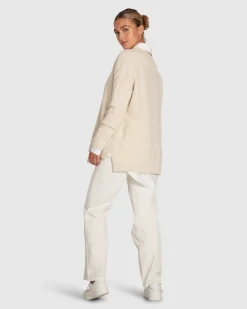 Sale Belle & Bloom Wonder Of You Cashmere Blend Oversized Jumper - Cream